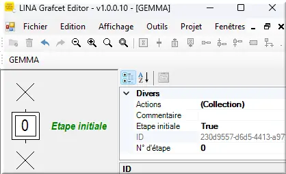 Etape 0 initiale